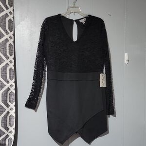 Justify Black Long Sleeve Dress
